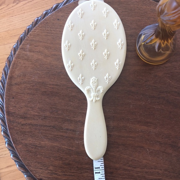 Antique Handmirror Fleur de Lis - Picture 6 of 12